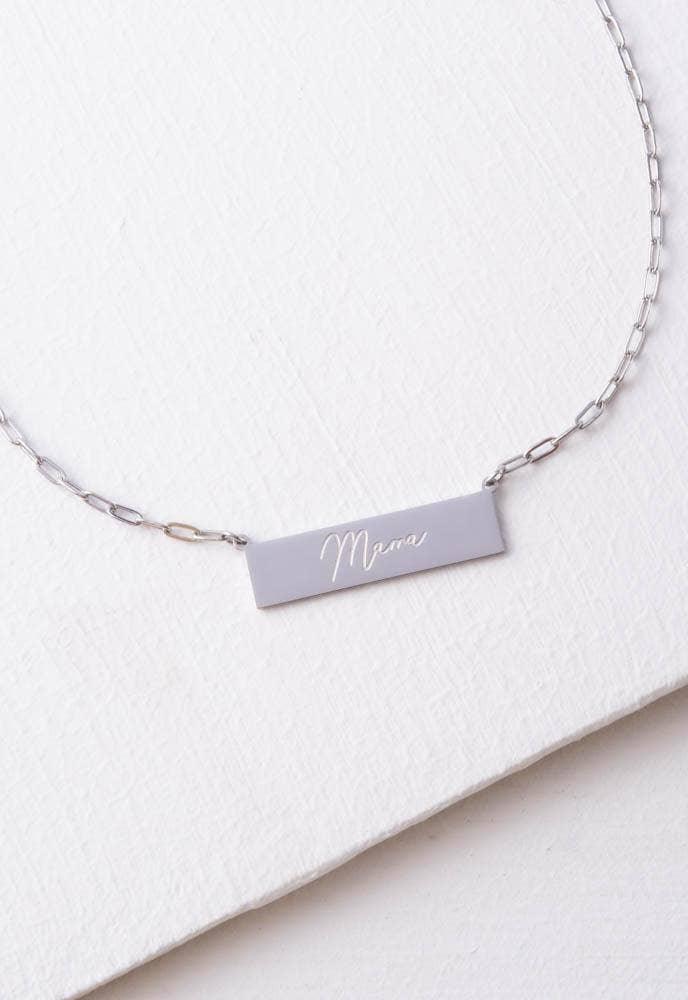 Mama Bar Necklace - HERS