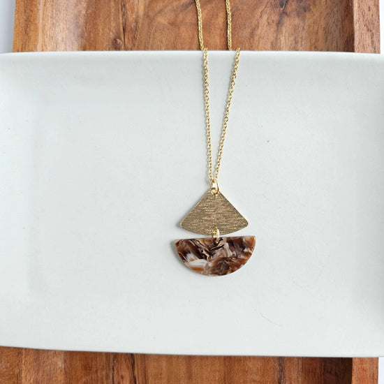 Ava Necklace - Hickory Brown - HERS