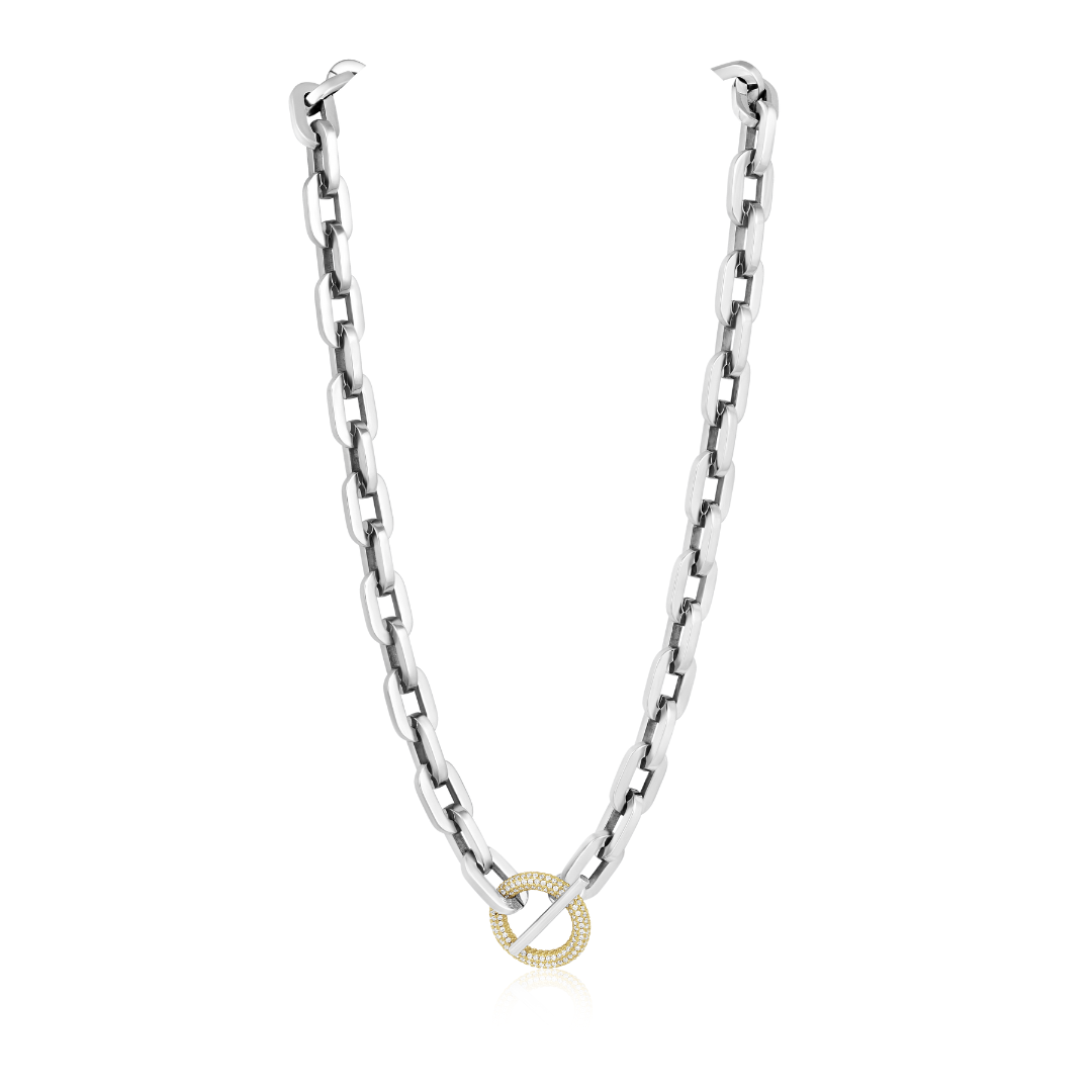 Rory Link Chain Toggle- Two Tone