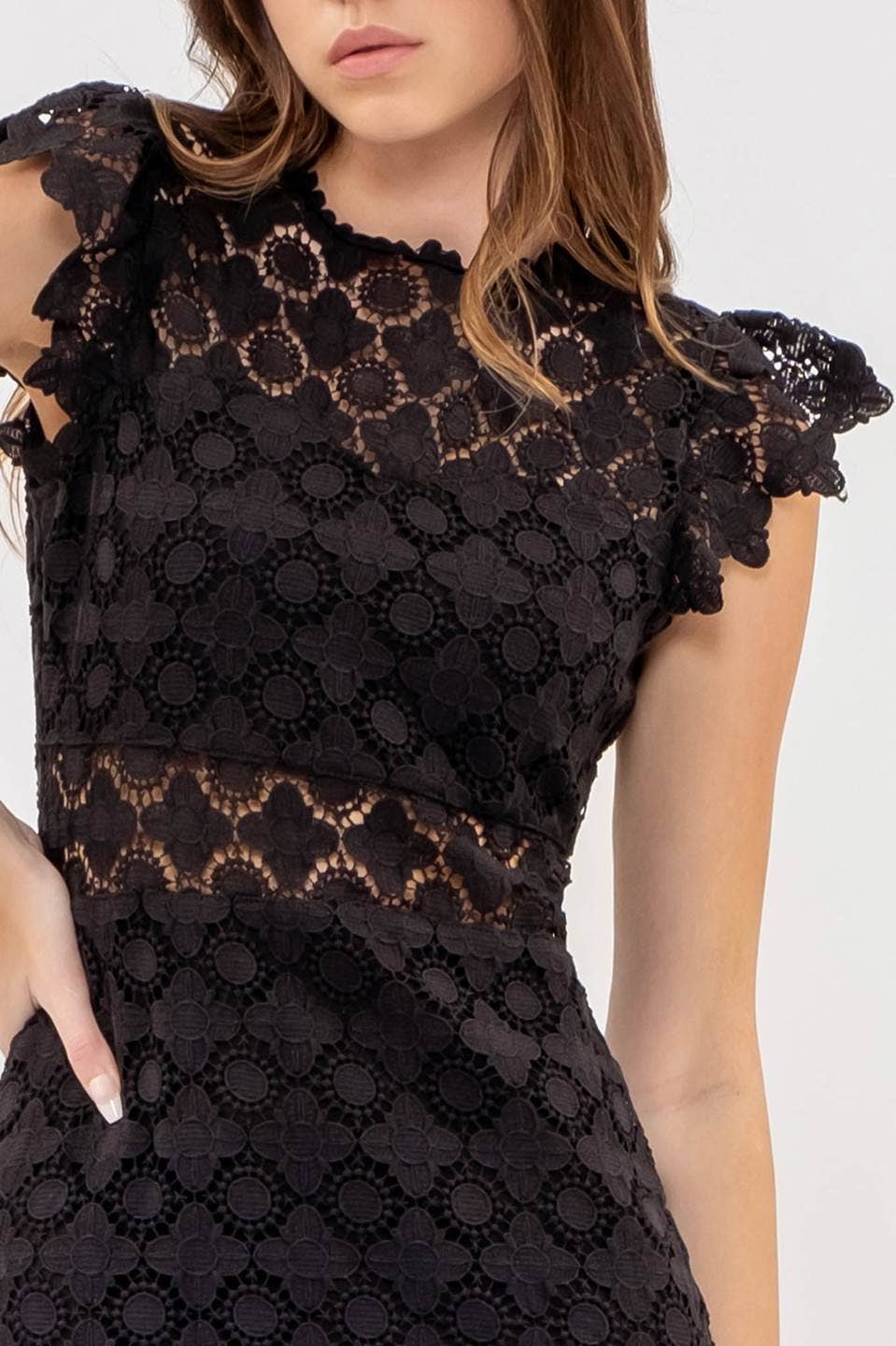 Load image into Gallery viewer, Black Lace Midi
