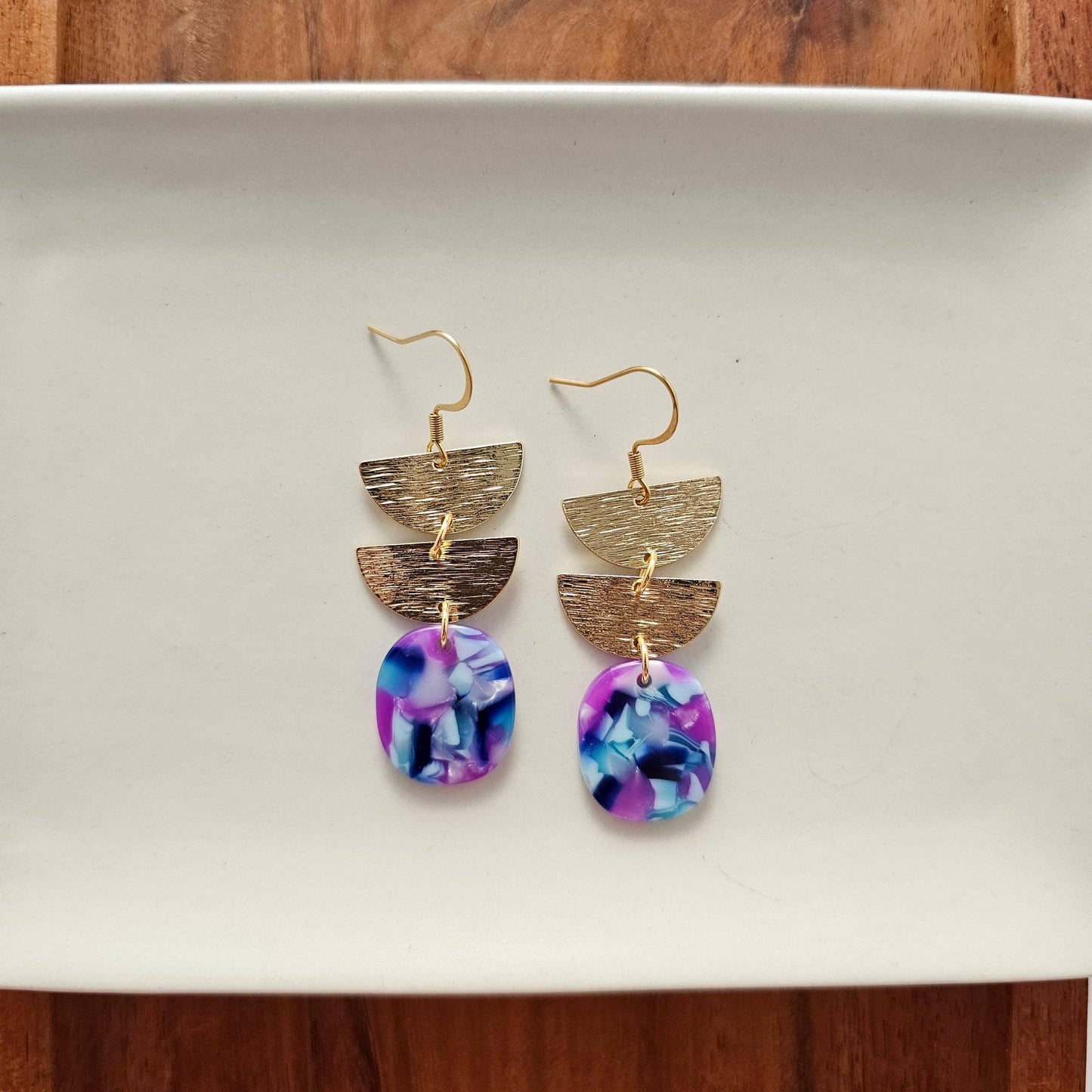 Elena Earrings - Purple Party // Spring, Summer, Gift