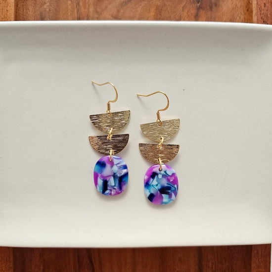 Elena Earrings - Purple Party // Spring, Summer, Gift