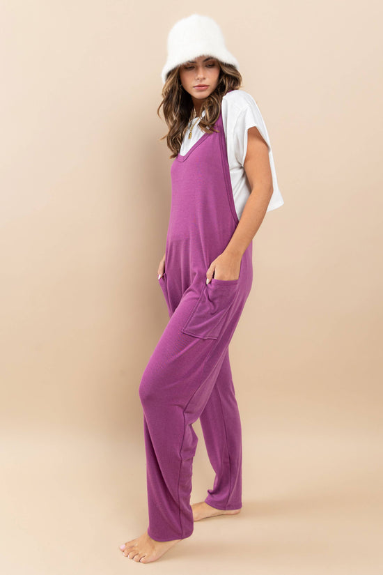 Load image into Gallery viewer, Solid Harem Knit Jumpsuit
