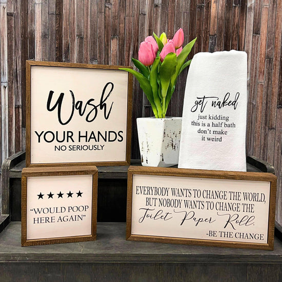 Get Naked... Just Kidding This Is A Half Bath Bathroom Towel - HERS