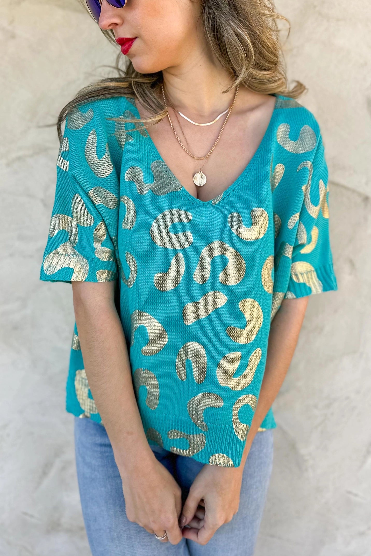 Load image into Gallery viewer, Let&amp;#39;s go Jags knit top - HERS
