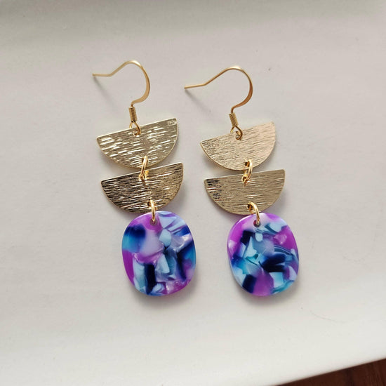 Elena Earrings - Purple Party // Spring, Summer, Gift