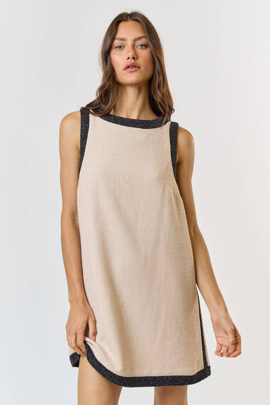 Claudia Contrast Mini Dress
