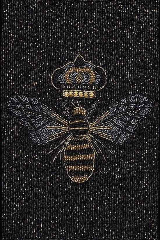 Queen Bee Beaded Tote