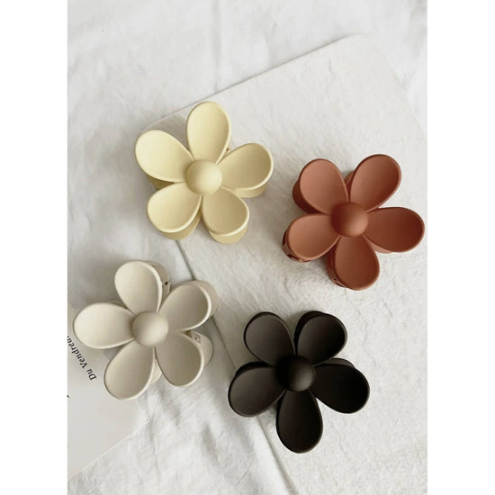 Load image into Gallery viewer, Flower 3-Inch Hair Clips - AVA
