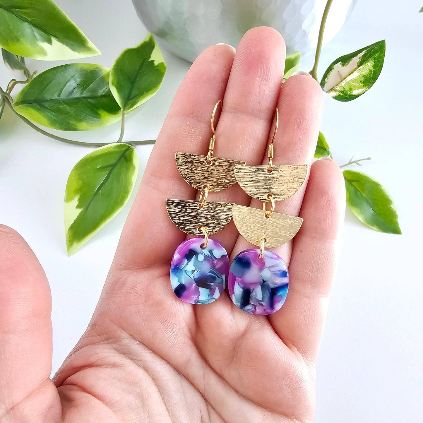 Elena Earrings - Purple Party // Spring, Summer, Gift - HERS