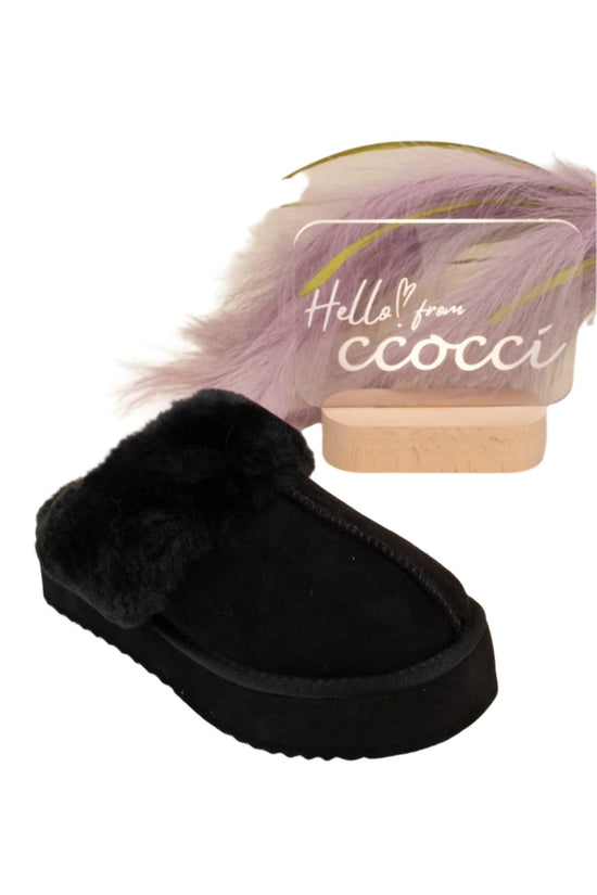 Darwin Platform Fur Lined Slipper