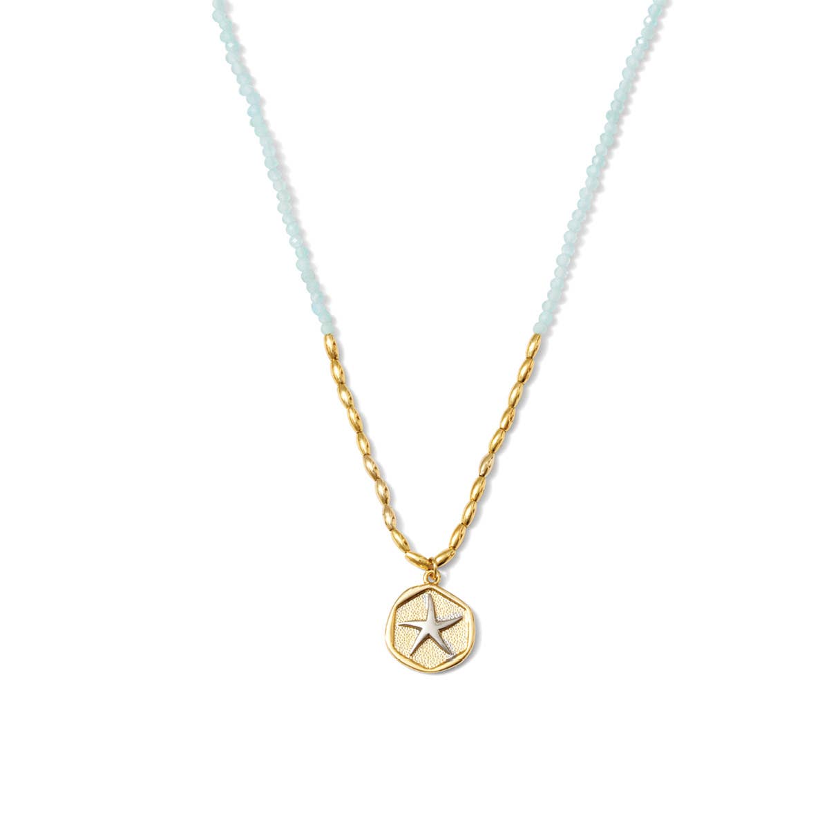Delicate Stones w/Starfish Necklace