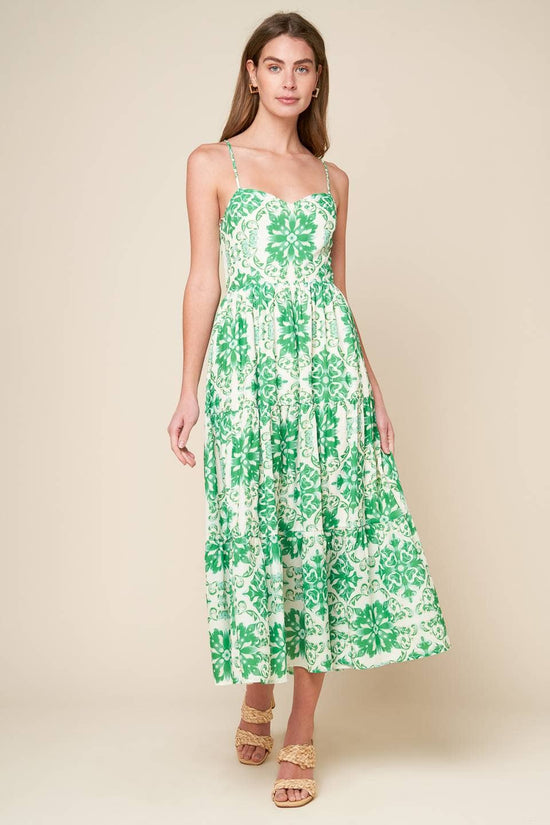 Kelly Geometric Midi Dress