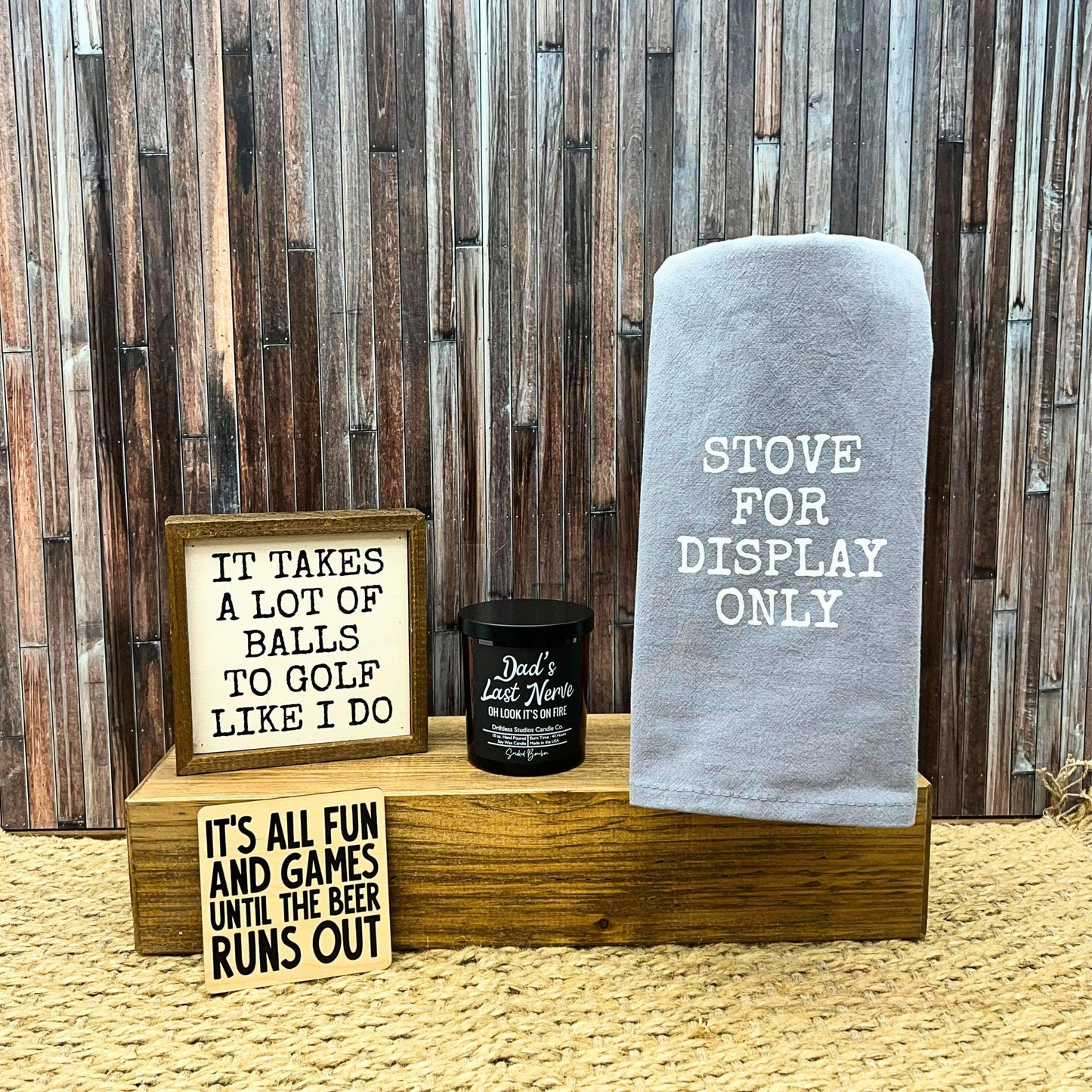 Stove For Display Only - Grey Kitchen Hand Towel - HERS