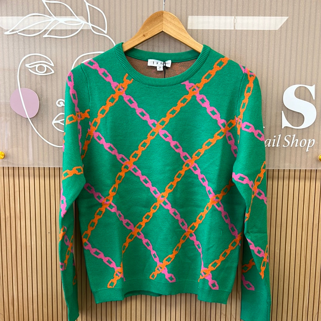 THML Chain Print Sweater
