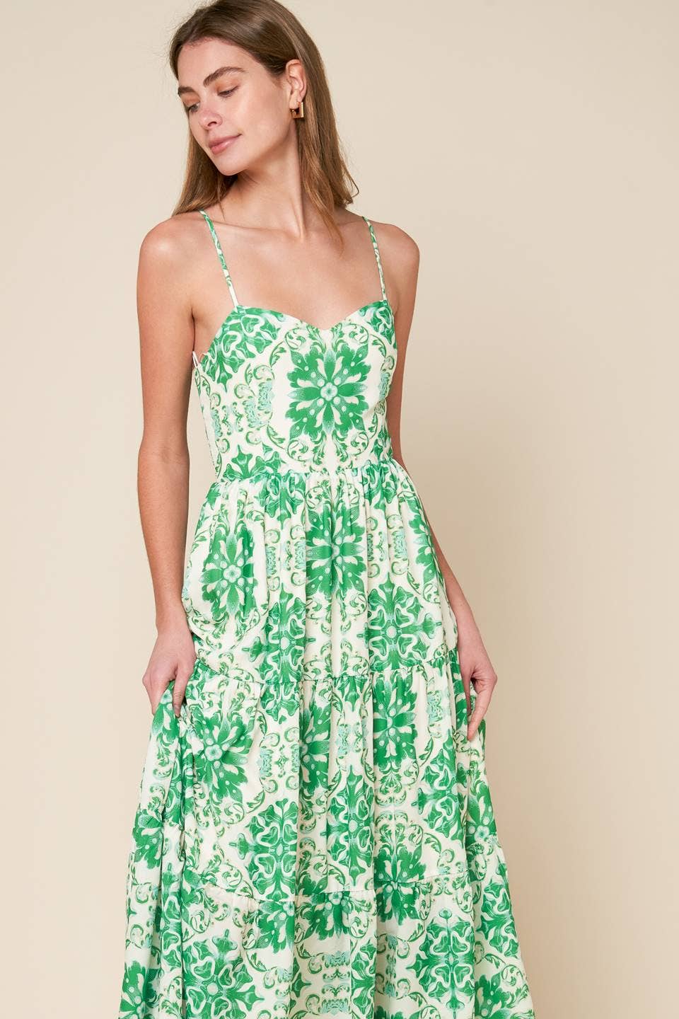 Kelly Geometric Midi Dress