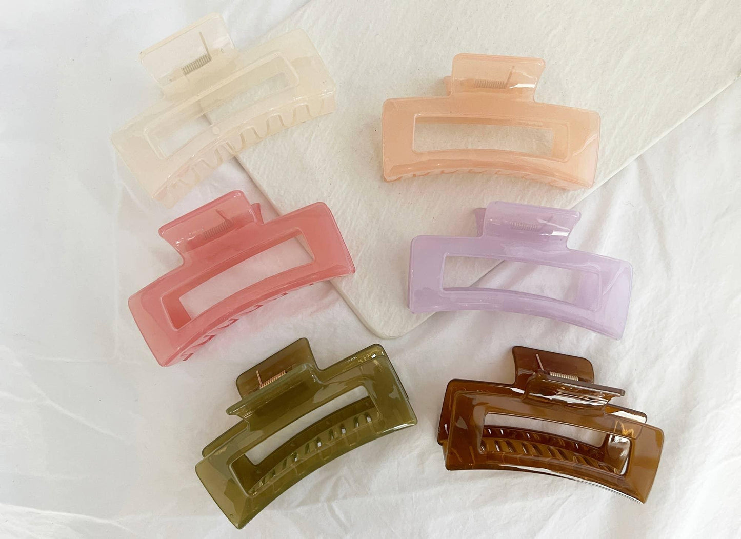 Jumbo 4-Inch Jelly Hair Clips - BETTY JELLY - HERS