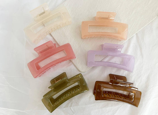 Jumbo 4-Inch Jelly Hair Clips - BETTY JELLY - HERS
