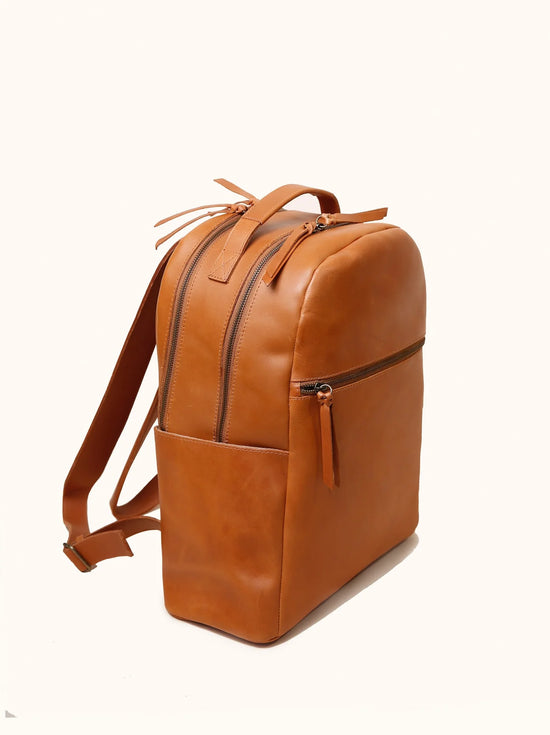 Load image into Gallery viewer, ABLE Alem Backpack - Cognac - HERS
