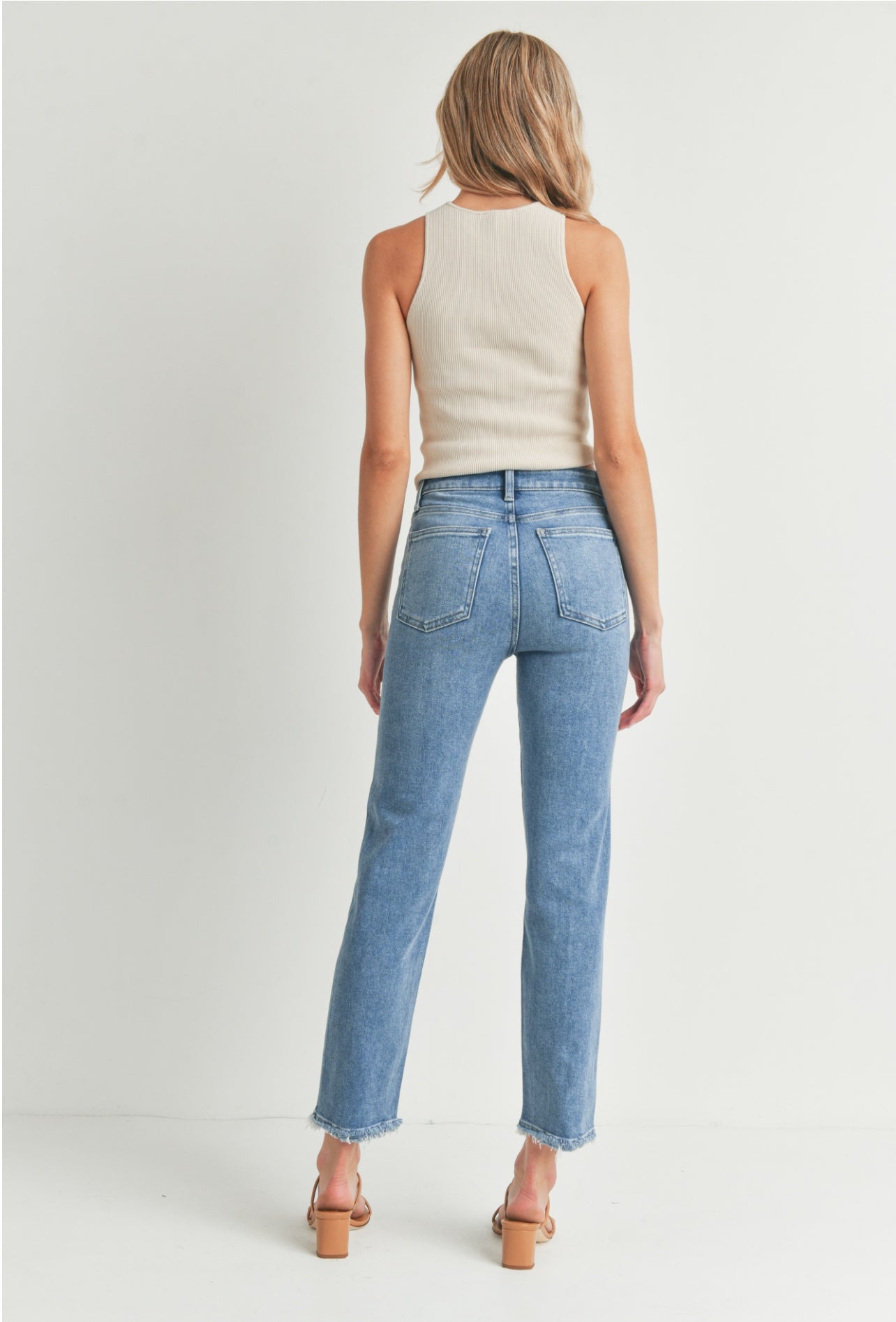 Load image into Gallery viewer, Just Black Denim straight with hem bust
