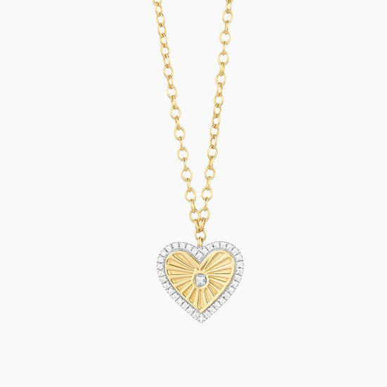 Heart Burst Pendant Necklace