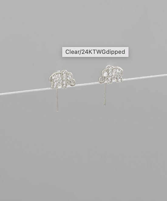 CZ Elephant Studs