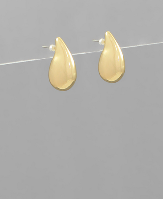 Load image into Gallery viewer, Teardrop Metal Earrings
