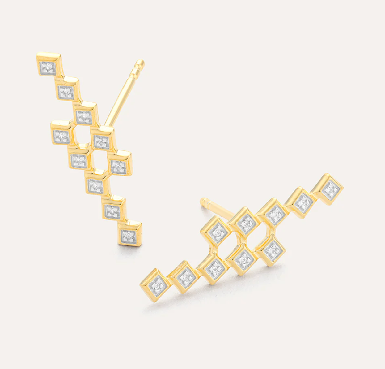 Thunderbolt Stud Earrings