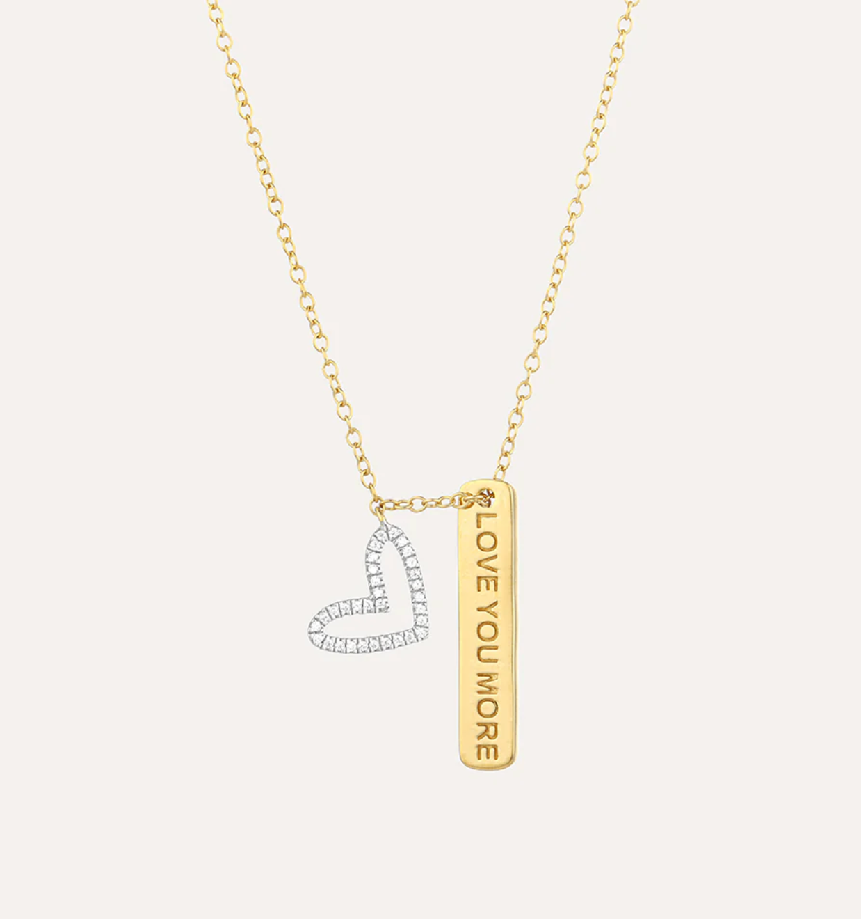 I Love You More Pendant Necklace