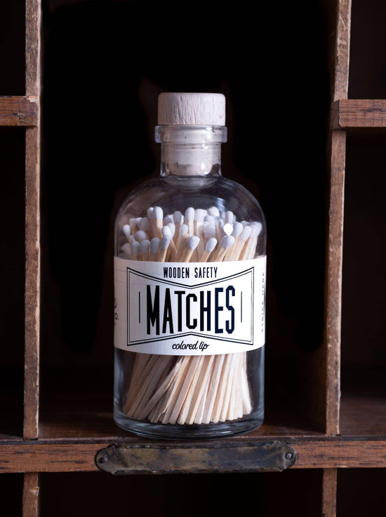 Vintage Apothecary White Matches - HERS
