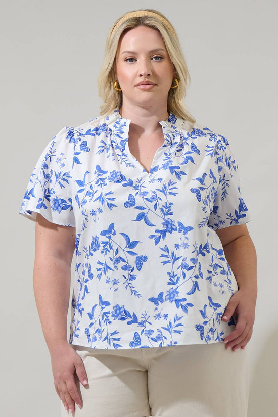 Curvy Leya Floral Top