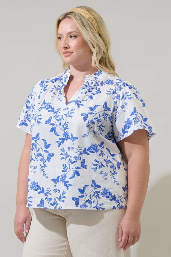 Curvy Leya Floral Top