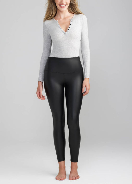 Faux Leather Shaping Legging
