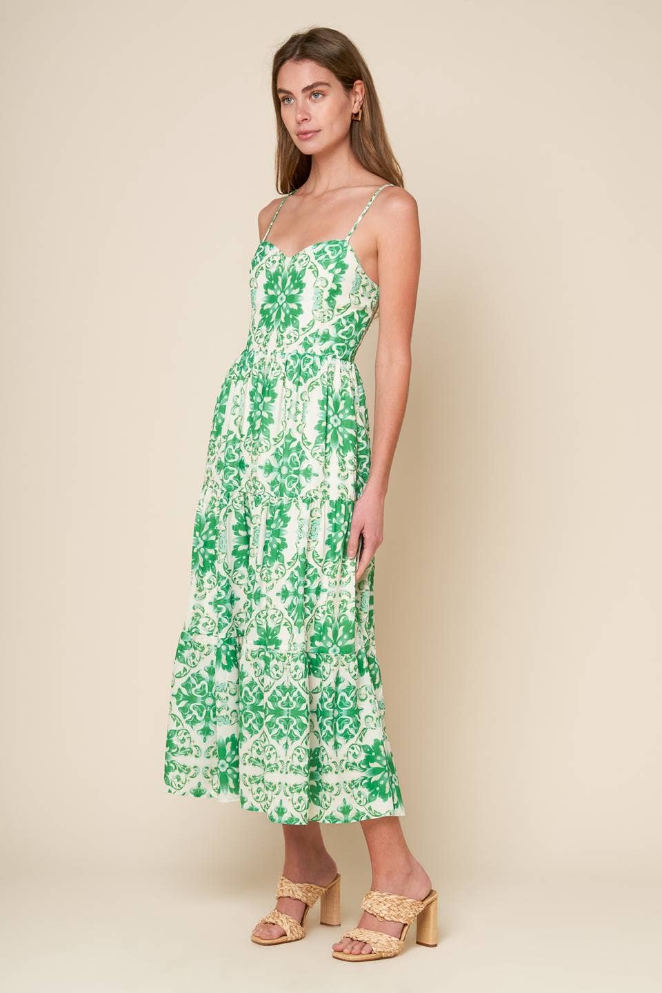 Kelly Geometric Midi Dress