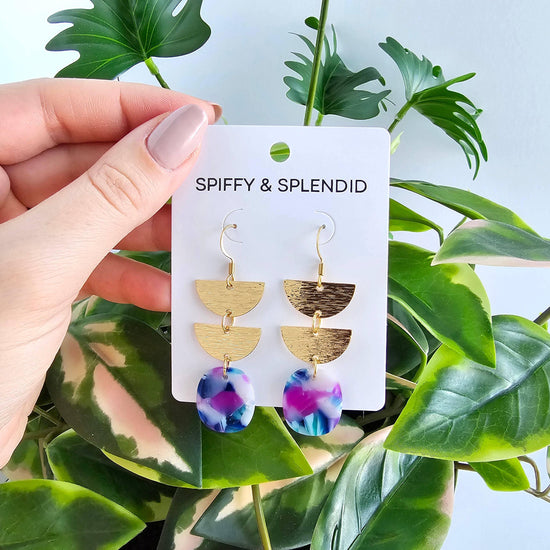 Elena Earrings - Purple Party // Spring, Summer, Gift - HERS