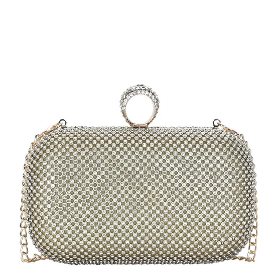 Load image into Gallery viewer, Ring-On Rhinestone Party Clutch - HERS
