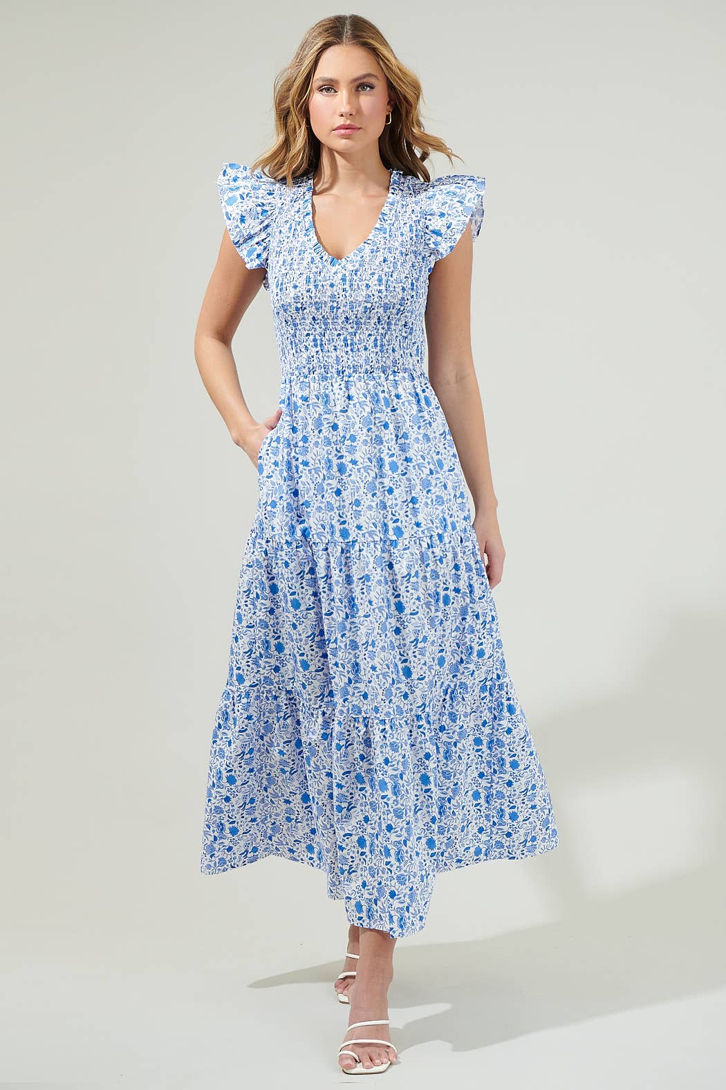 Luray Floral Midi Dress