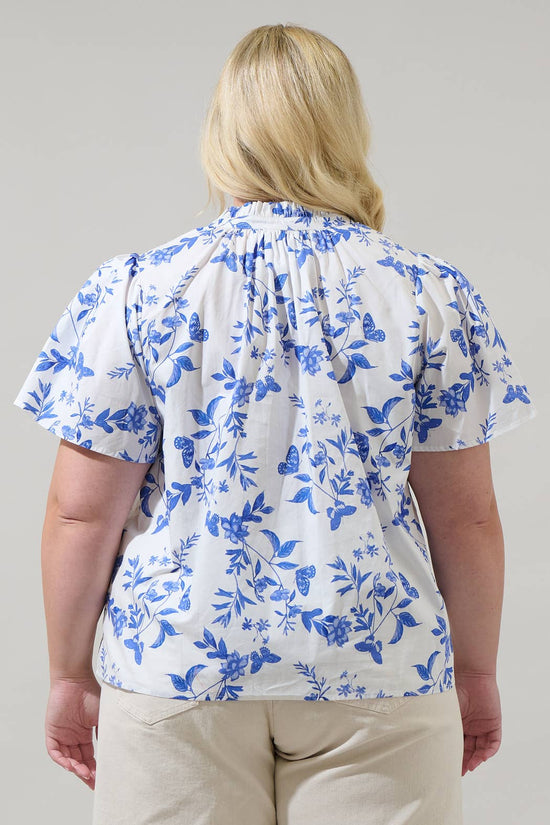 Curvy Leya Floral Top