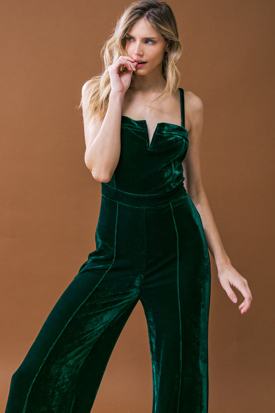 Load image into Gallery viewer, Velvet Party Jumpsuit
