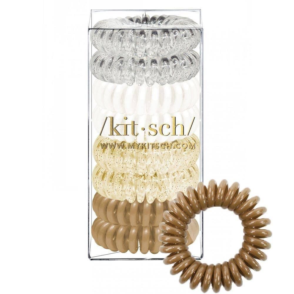 Spiral Hair Ties 8 Pack - Blonde - HERS