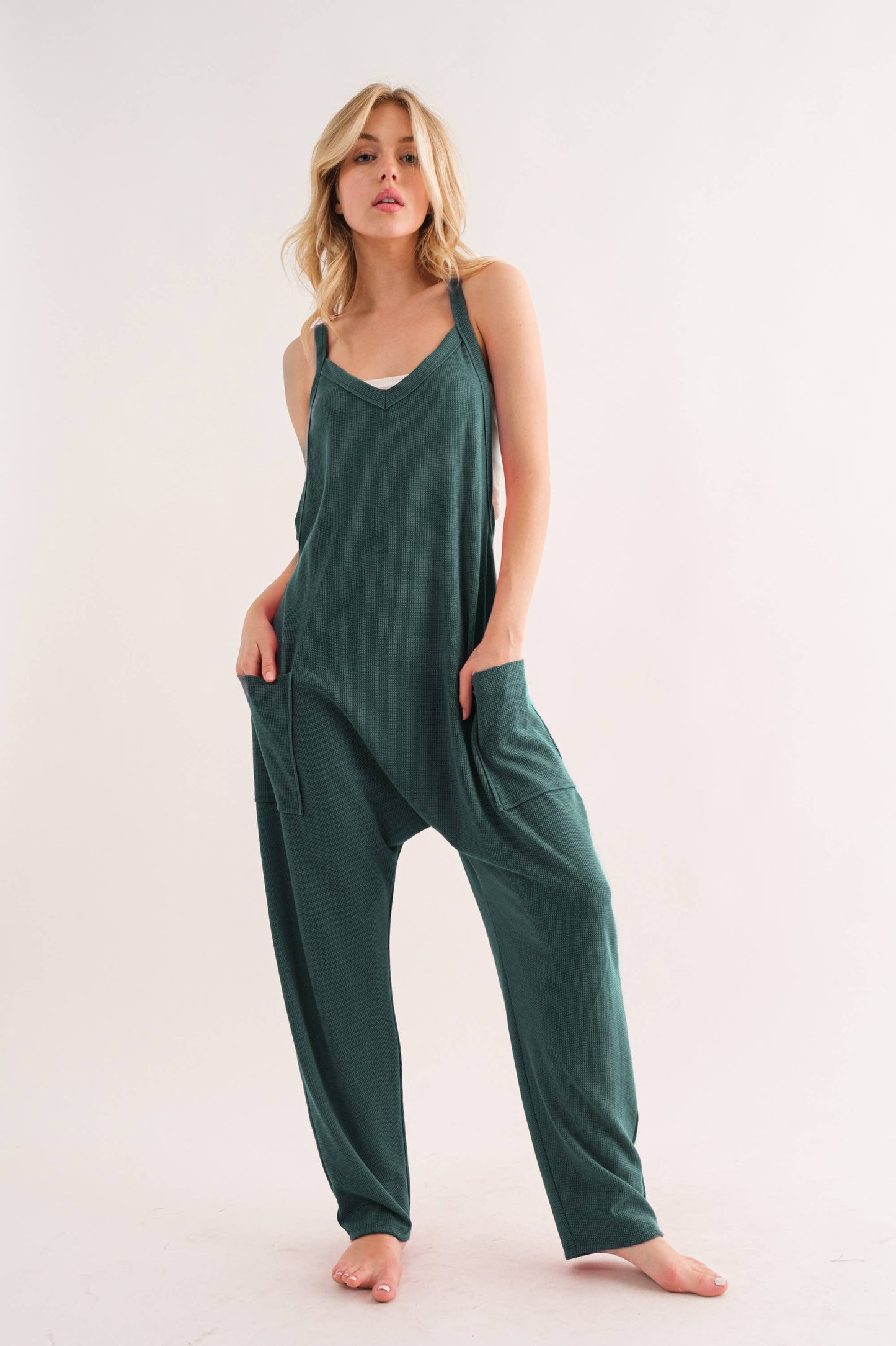 Load image into Gallery viewer, Harem Jumpsuit with Pockets
