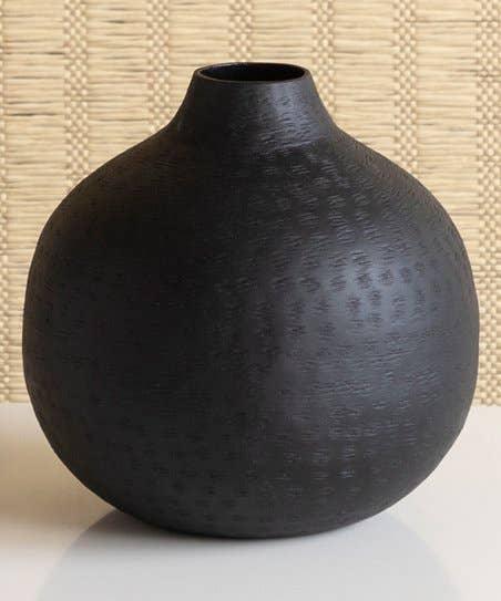Textured Vase - Large Round - HERS