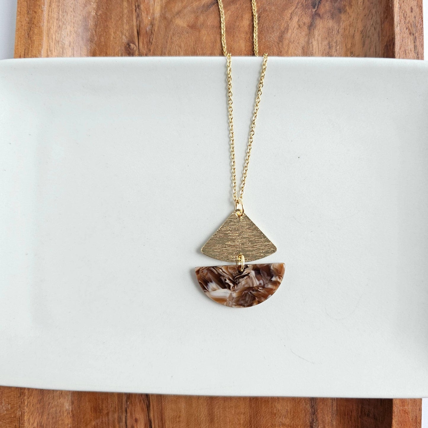 Load image into Gallery viewer, Ava Necklace - Hickory Brown - HERS
