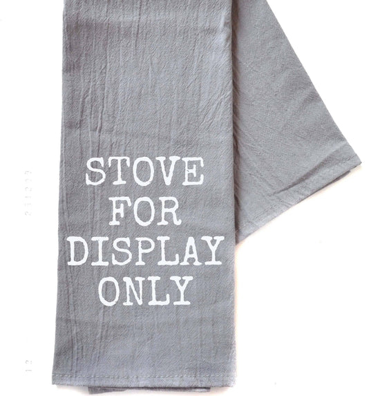 Stove For Display Only - Grey Kitchen Hand Towel - HERS