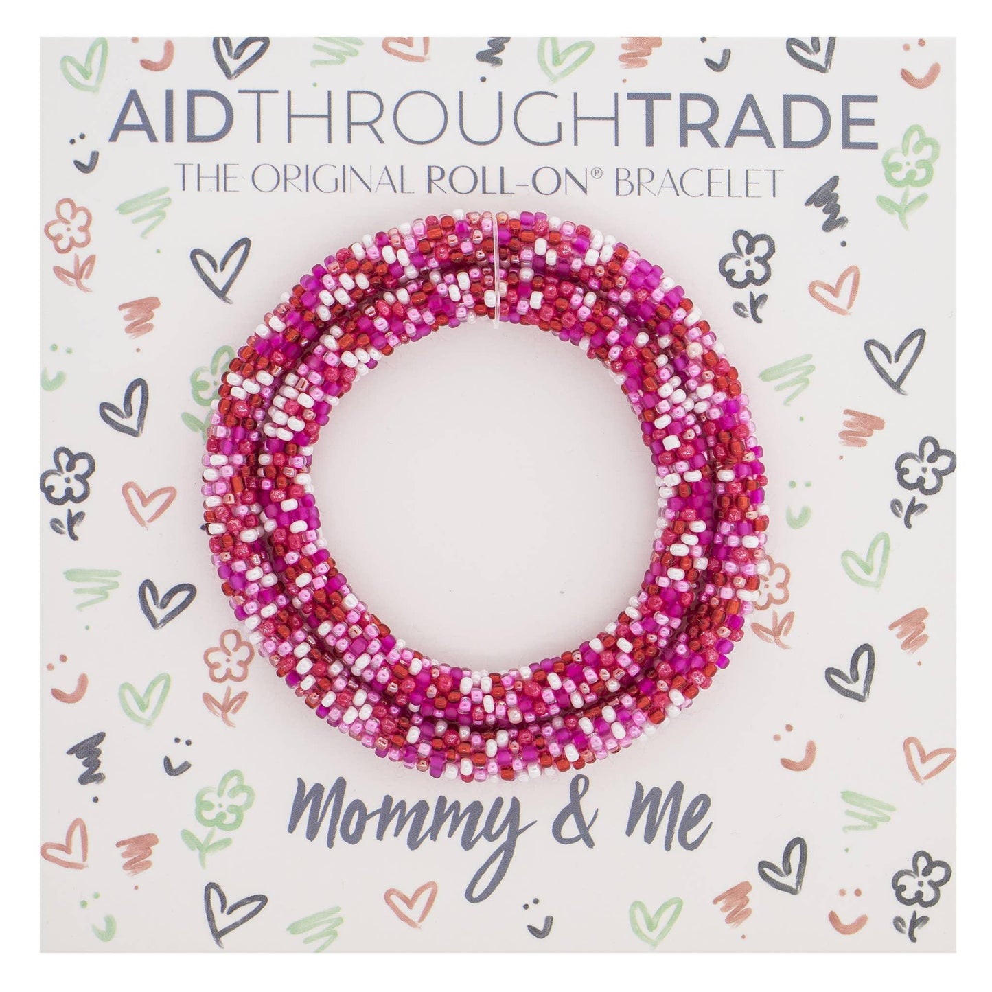 Mommy & Me Roll-On® Bracelets Blooming Bouquet- Set of 2 - HERS