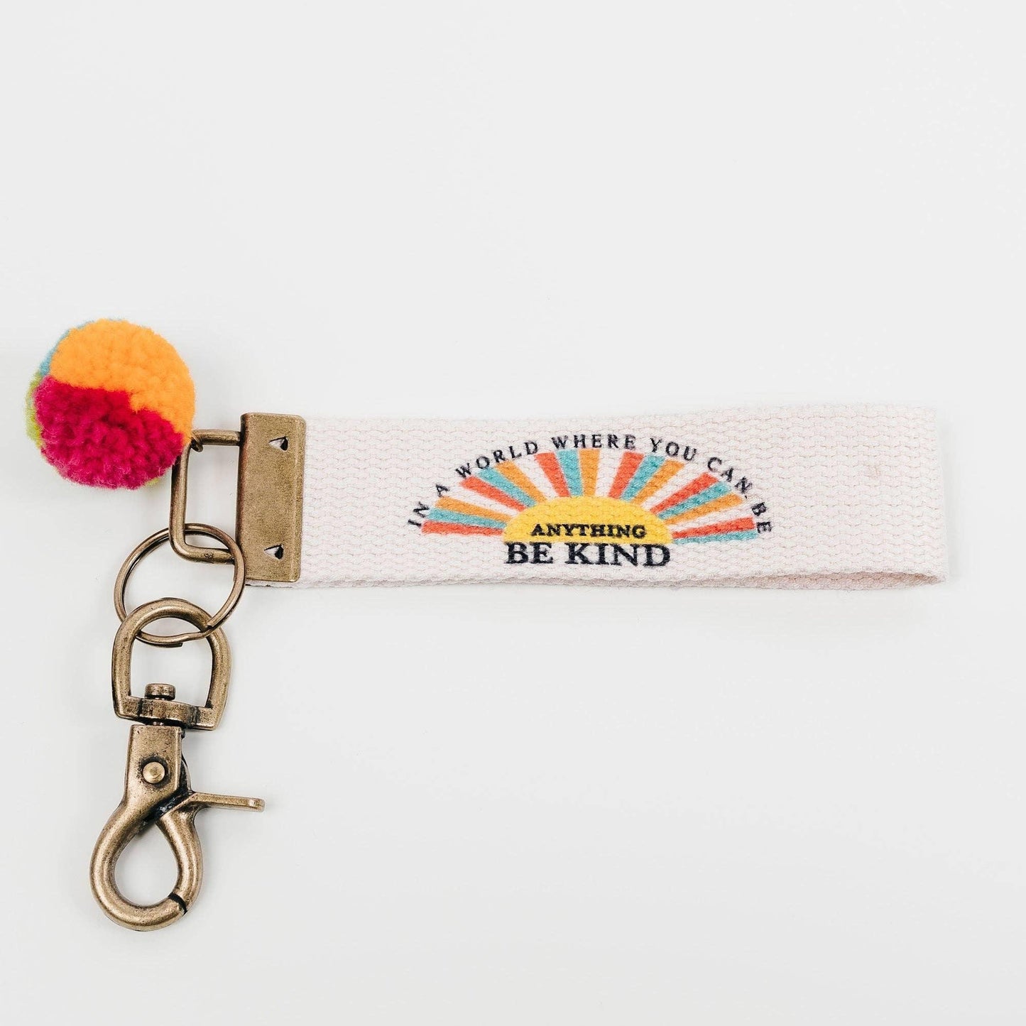 Words to Live By Canvas Keychain HERS