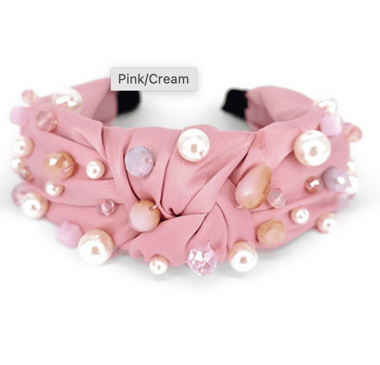 Load image into Gallery viewer, Pearl and Bead Stud Headband - HERS
