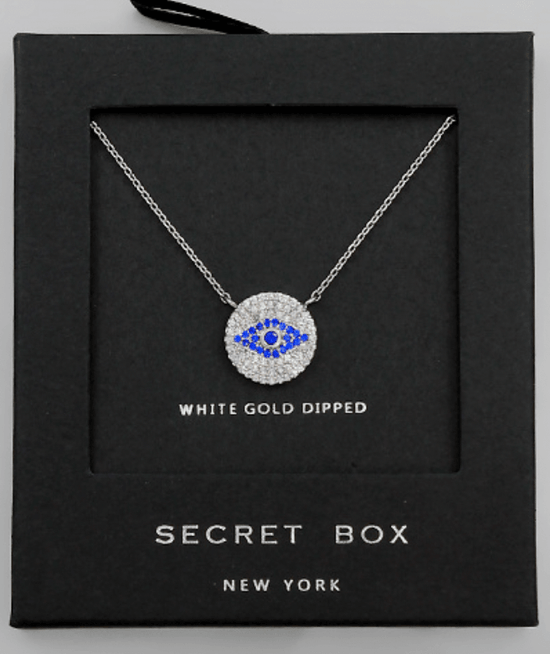 Load image into Gallery viewer, Evil Eye CZ Necklace - HERS
