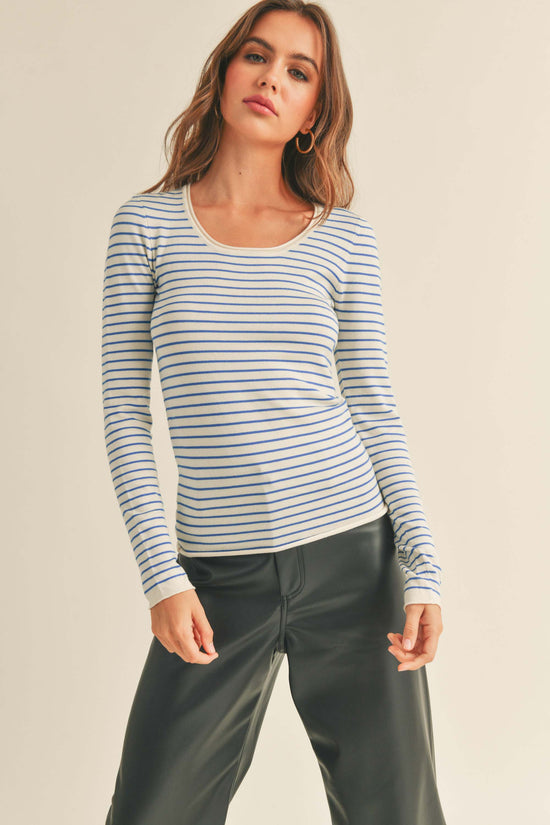 Load image into Gallery viewer, Striped Long Sleeve Top
