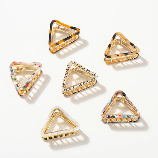 Amélie Claw Clip | Small French Triangle Hair Clip (2 inch) - HERS